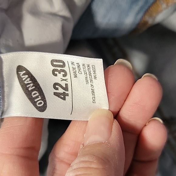 Old Navy Size 42x30 Y2K Loose Baggy Jeans Wide Leg, Grunge, Skater, Used Cond. - Picture 10 of 14